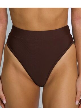 High-Waist Brown Bikini Bottom